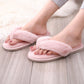 Herbst Winter Frauen Hausschuhe Indoor Boden Flip Flops Mode Pelzigen, warme Pantoffel, Weiche Baumwolle