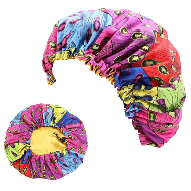 2 pcs/set Schlafmütze für Eltern und Kinder Afrikanischer Druck, Turban Haarabdeckung
