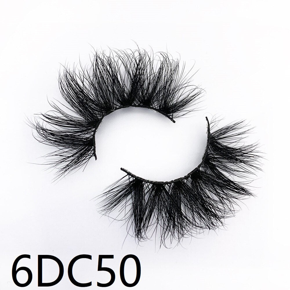 20 mm 3D echte Nerzwimpern, 6DC-Serie Wimpern, 18 mm bis 22 mm Länge