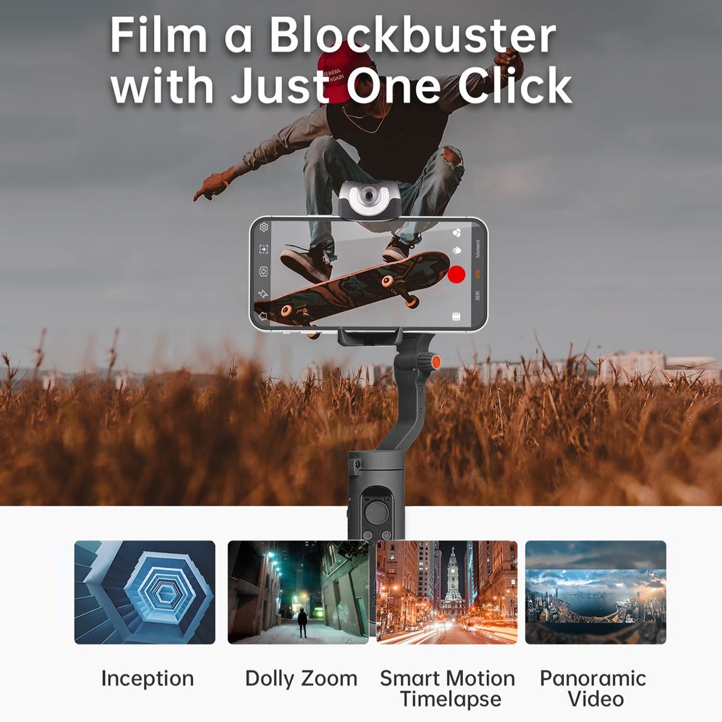 Hohem Gimbal Smartphone iSteady V2 AI Tracking 3 mit Physikalische Bildstabilisierung