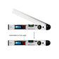 Digitaler Winkelmesser 400mm / 16 Zoll Digital，mit LCD-Wasserwaage Neigungsmesser Winkelmessgerät für vertikale horizontale Doppel-Wasserwaage