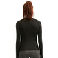 15% Elasthan Add Wool Damen-Fitness T-Shirt, Langarm  Workout Bluse