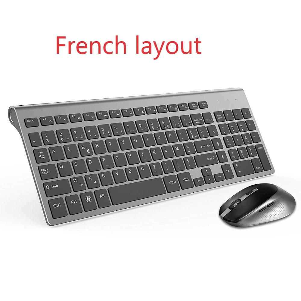 Französische Tastatur drahtlose Maus Azerty geeignet für Spiel PC-Spieler IMAC TV