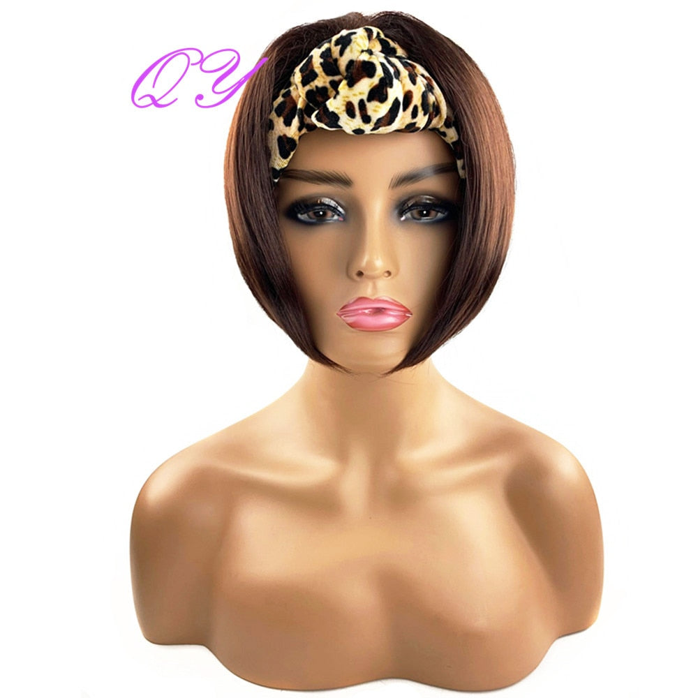 Hair Big Afro Kinky Curly Stirnband Perücken für Frauen Synthetisches Haar Perücken Turban Wrap Hair Style