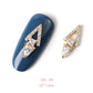 HNUIX 2Pieces 3D Metal Nail art Jewelry Japanese Nail Decorations Top Quality Crystal Manicure Zircon Diamond Charms Pendants
