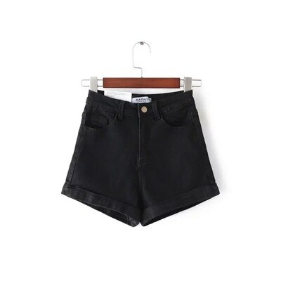 Solide Frauen Kleidung Denim Shorts Harajuku, Dünne Kurze Hosen für den Sommer