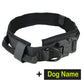 Hundehalsband mit Hundemarke Nylon, verstellbar, militärisch, taktisch, großes Hundehalsband mit Griff, Training, Laufen, Hundehalsband, personalisierbar