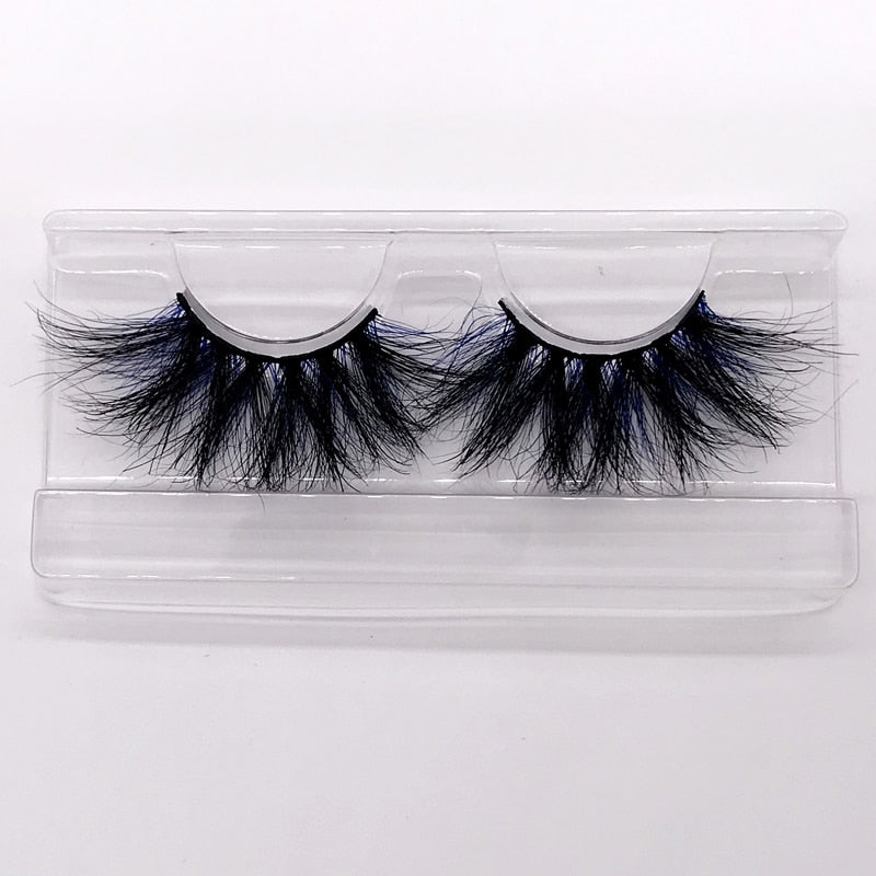 25mm 3D handgefertigte braune Nerzwimpern, natürliche individuelle falsche Wimpern