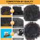Alileader Synthetische Haarknoten, Afro Kordelzug Pferdeschwanz Flauschige, Afro Puff Haarknoten, Clips im Haarschwanz Pferdeschwanz Zubehör 1St