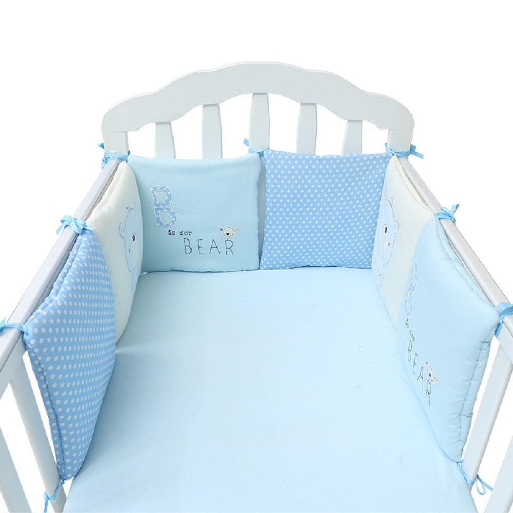 6 Stück/Set Kinderbett Nestchen Baby Kopfschutz in der Krippe, Babybett Schutz