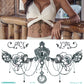 temporäre mode Tattoos-Schmuck, Körperaufkleber für Ägypten arabisch indische Sexy Tattoos-Muster