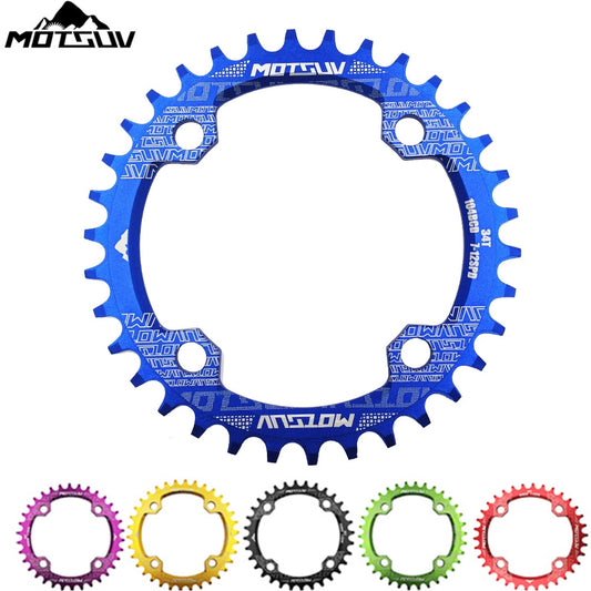 Runde Narrow Wide Kettenblatt MTB Mountainbike Fahrrad 32T, 34T, 36T, 38T Kurbelgarnitur Einzelne Zahn platte