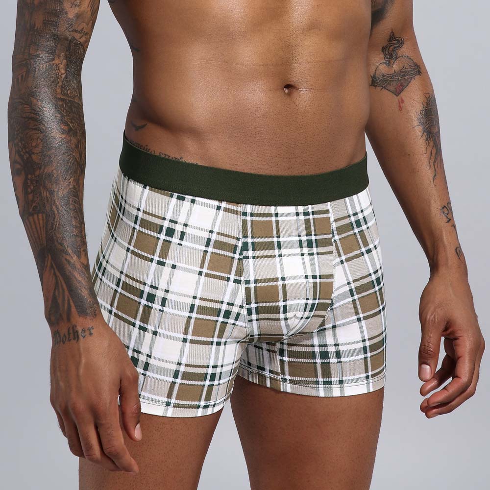 5pcs Boxershorts Herren, European Baumwolle Plus-Größe