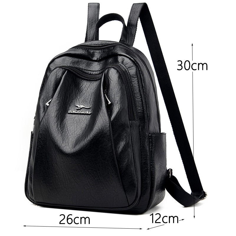 Damen echtes designer Leder Rücksack, Hohe Qualität