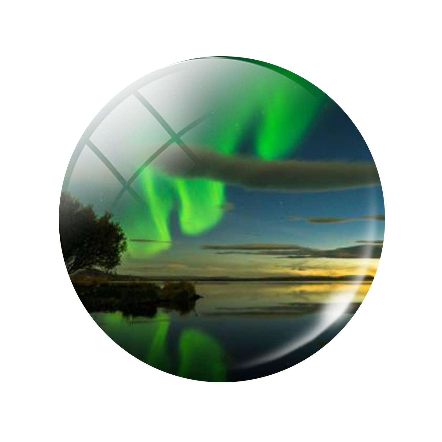 Aurora Luminous Kühlschrank-Aufkleber, magnetisch, im Dunkeln leuchten, neue 30 mm Glascabochon-Kühlschrankmagnete, niedliche Heimdekoration