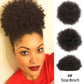 Alileader Synthetische Haarknoten, Afro Kordelzug Pferdeschwanz Flauschige, Afro Puff Haarknoten, Clips im Haarschwanz Pferdeschwanz Zubehör 1St