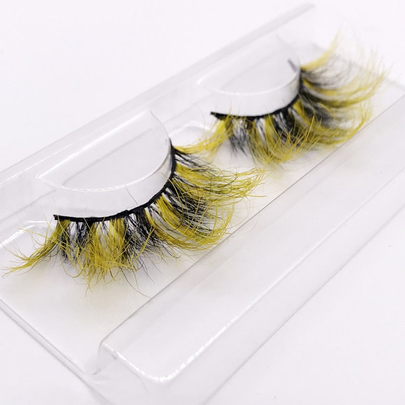 25mm 3D handgefertigte braune Nerzwimpern, natürliche individuelle falsche Wimpern