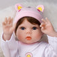 55cm Neugeborenes Baby Mädchen Silikon