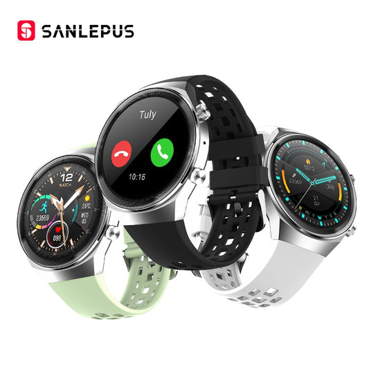 2022 SANLEPUS QS8 NEW Smart Watch mit Zifferblatt Anrufe, ideal für Männer & Frauen, Wasserdicht Smartwatch Fitness Armband für Android,Huawei, & Apple