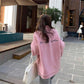 Lammwolle Warm halten Mittellang, Frauen Sweatshirt Herbst/Winter