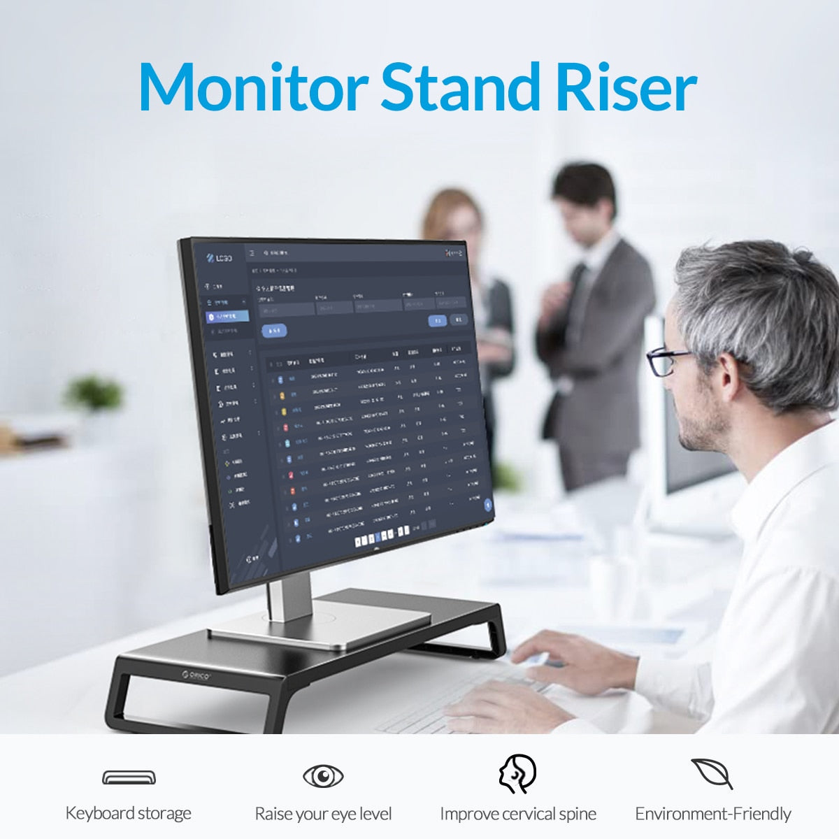 Holz Monitorständer, Universal Computer Riser Holz-Desktop Halterung