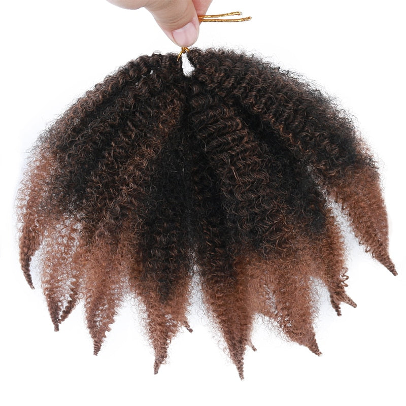 Black Star Hair Afro Synthetic Crochet Marley Braids Haarverlängerungen für schwarze Frauen Kanekalons Kinky Twist Braiding Hairs