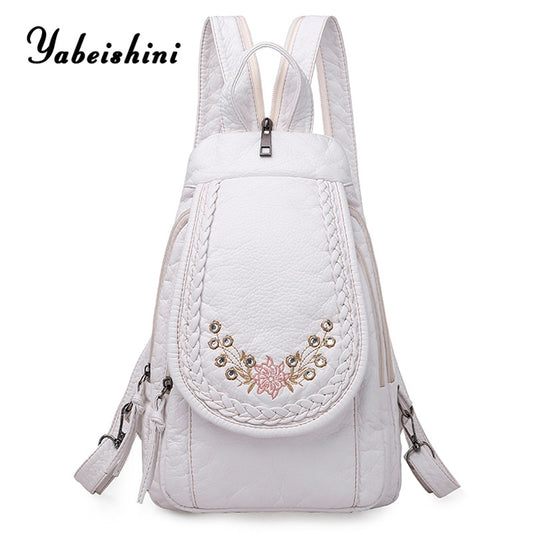 Hochwertiger Rücksack für Frauen, 2023 New White Freizeit-Tasche für Mädchen im Teenageralter
