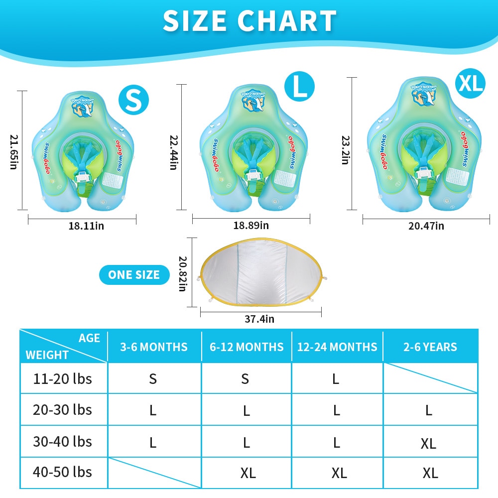 Baby Schwimmen Float Mit Baldachin Aufblasbare Infant Schwimm Ring