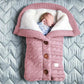 Herbst und Winter Babyschlafsack, Outdoor Button Baby Strickschlafsack
