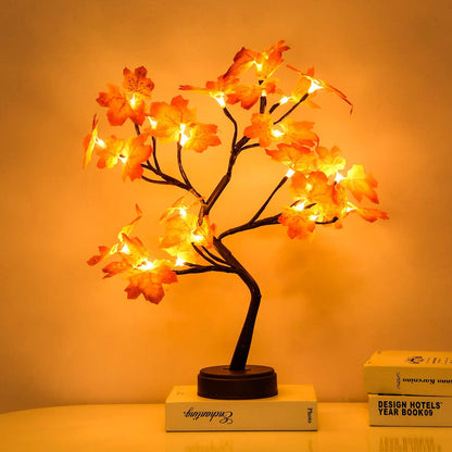 LED Kupferdraht Nachtlicht Baum, Lichterkette Heimtextilien Nachtlampe, USB batteriebetrieben für Schlafzimmer Nachttischlampe