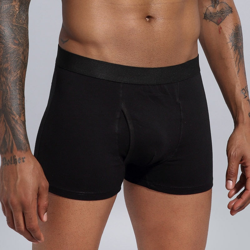 5pcs Boxershorts Herren, European Baumwolle Plus-Größe