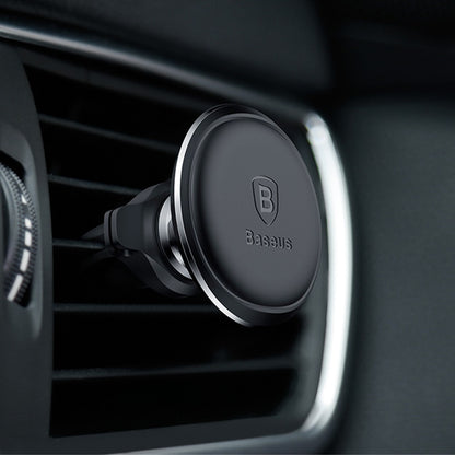 Baseus Magnetischer Autotelefonhalter mit 360° Rotation, Handyhalter-Ständer mit Kabelclip im Auto