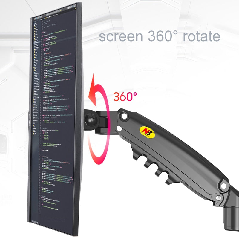 Desktop-Gasfeder 17–27 Zoll; LCD-LED-Monitorhalterung TV-Halterungsarm Vollbeweglicher ergonomischer Monitor-Schreibtischständer mit einer Tragkraft von 2–9 kg