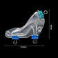 Größe 3D High Heel Schuh Schokoladenform mit 3 Clips, Kandiszuckerpaste Form für Kuchen