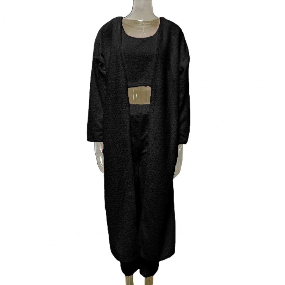 3 Teile / Satz Damen Langarm Strickjacke mit Hosen