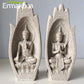 2 Stücke Buddha Statue Hände Skulpturen, Mönch Figur Tathagata Indien Yoga Fengshui Heimdekoration