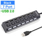 USB HUB 3.0 2.0 Multi 4 7 USB Port Splitter mit Netzteil für PC Computer Notebook Laptops Zubehör Mehrere USB Hab