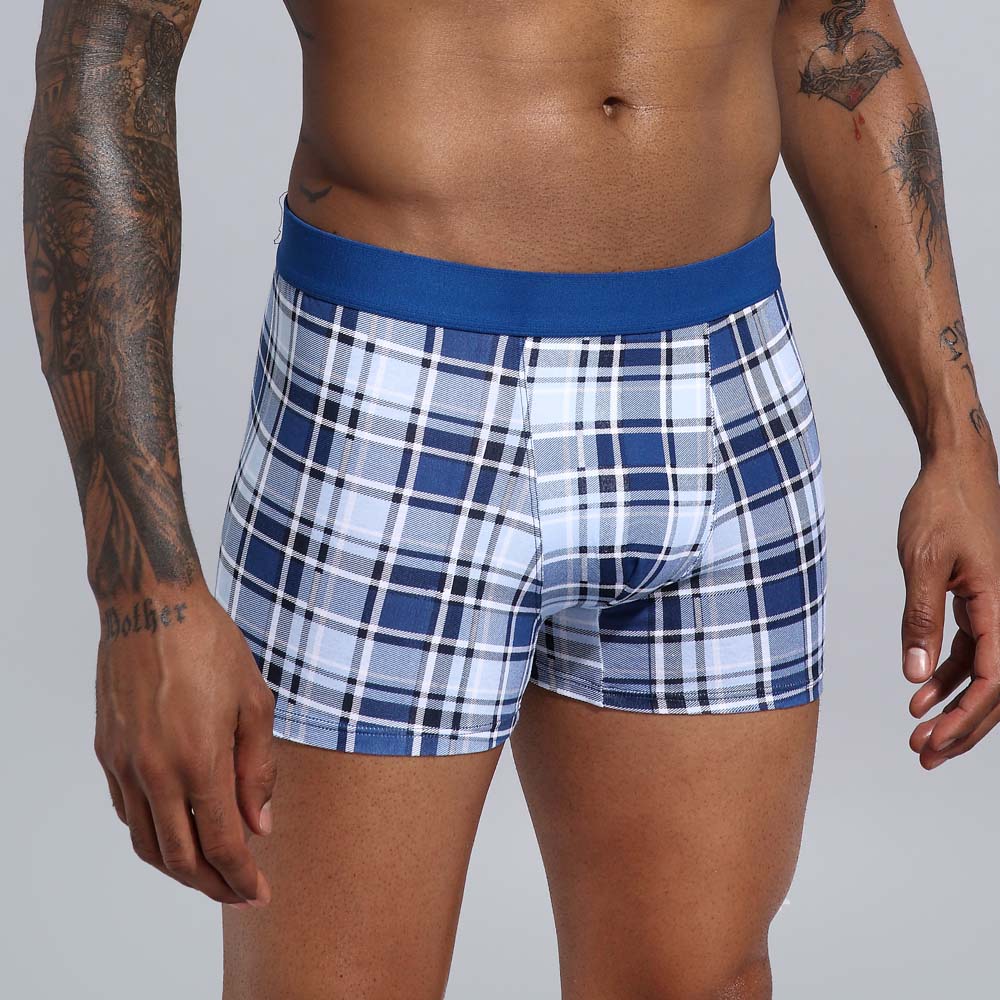 5pcs Boxershorts Herren, European Baumwolle Plus-Größe