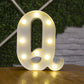 Alphabet Buchstaben LED-Leuchten, Leuchtzahl Lampe, Dekor Batterie, Nachtlicht für Zuhause Hochzeit Geburtstag Weihnachtsfeier Dekoration