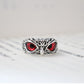Charmante Mode Eule Ring Design, Multicolor Augen