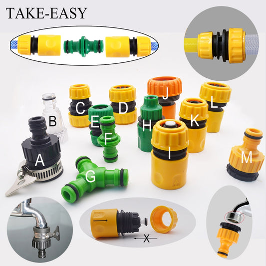 Gartenzubehör Outdoor 3/4 Auto Gartenschlauch Adapter Schnellkupplung Reparatur Schlauchverbinder Wasserhahn Anschluss Rohrverschraubungen 1/2