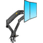 New NB F195A Aluminium 22-32 Zoll Dual-LCD-LED-Monitorhalterung, Gasfederarm Full-Motion-Monitorhalter Stützlast jeweils 3-12 kg