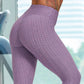 Sports Leggings Damen, Anti-Cellulite dehnbare Sporthose Hohe Taille