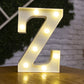 Alphabet Buchstaben LED-Leuchten, Leuchtzahl Lampe, Dekor Batterie, Nachtlicht für Zuhause Hochzeit Geburtstag Weihnachtsfeier Dekoration
