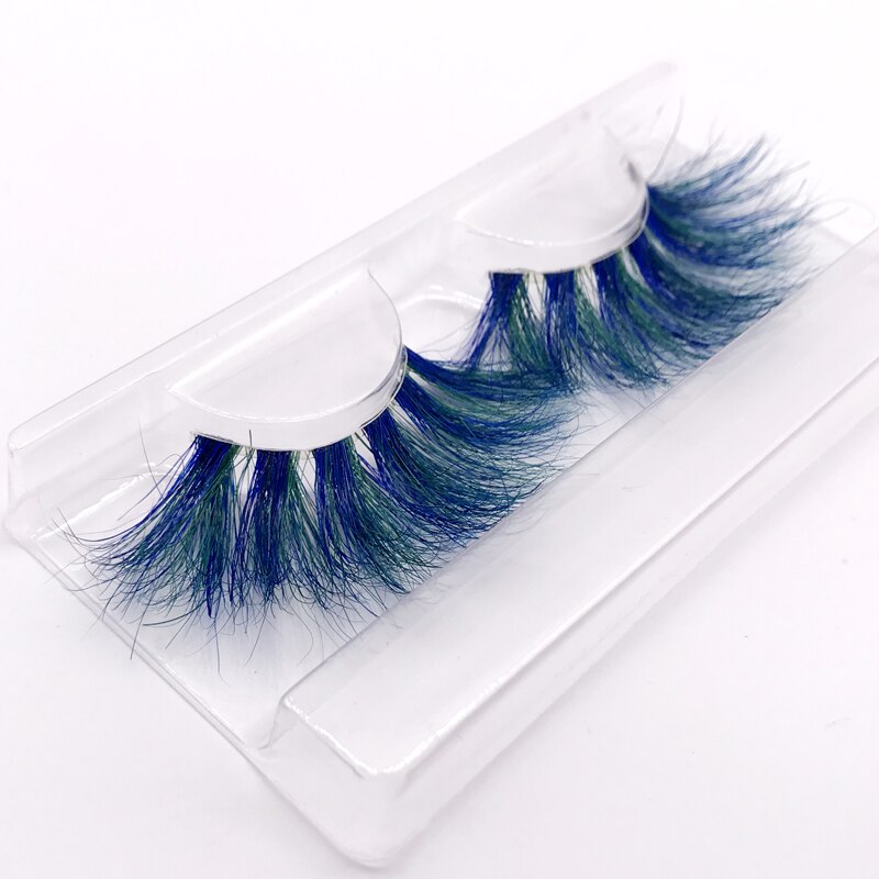 25mm 3D handgefertigte braune Nerzwimpern, natürliche individuelle falsche Wimpern