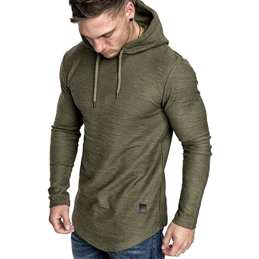 Neue Marke einfarbige langarm Mode Sweatshirt  für Männer