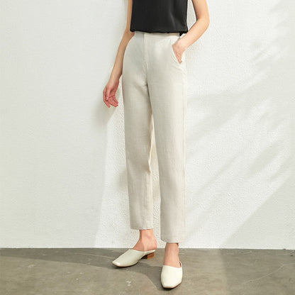 Damen Zweireihiger Anzug, Mantel Hohe Taille Solide Kurz & lange Hose