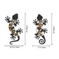 Home Decor Metall Gecko Wandkunst für Gartendekoration, Outdoor Statuen Zubehör Skulpturen und Animales Jardin