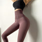 Hohe Taille Fitness Legging Stretch Strumpfhosen, Formende Hosen für Damen Workout und Training