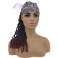 Hair Big Afro Kinky Curly Stirnband Perücken für Frauen Synthetisches Haar Perücken Turban Wrap Hair Style